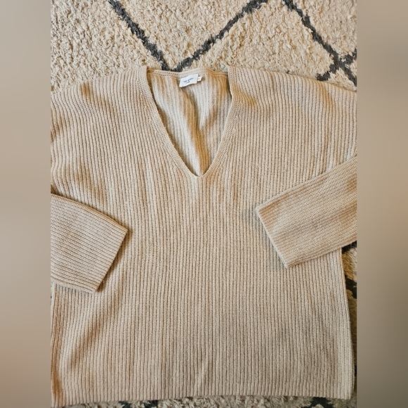 The Reset R Label The V Neck Wool Cashmere Sweater Xl - Picture 2 of 5